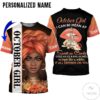 Personalized Name October Girl I Can Be Mean Af Sweet As Candy All Over Print Hoodie