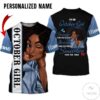 Personalized Name October Girl I’M Stronger Than You Believe All Over Print Hoodie