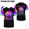 Personalized Name Scorpio Queen Colorful Lip All Over Print Hoodie