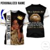 Personalized Name September Girl My Lips Are Gun All Over Print Hoodie