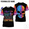 Personalized Name Skull August Girl Hated By Many Loved All Over Print Hoodie