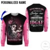 Personalized Name Tattoo Skull September Girl Idgaf All Over Print Hoodie