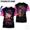 Personalized Name This Queen Was Born In April All Over Print Hoodie