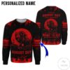 Personalized Name Wolf August Guy You Never Want To See The Devil Inside All Over Print Hoodie