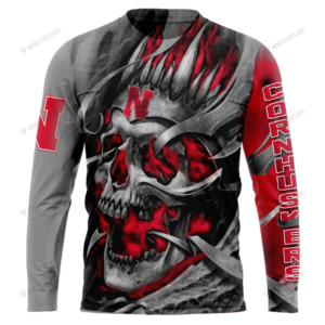 Personalized Nebraska Cornhuskers Skull Custom 3D Shirt
