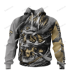 Personalized New Orleans Saints Custom Skull Jersey Hoodie