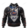 Personalized New York Mets Custom 3D Warriors Jerseys Hoodie