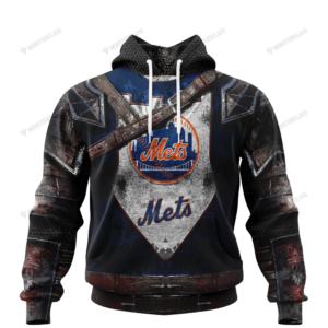 Personalized New York Mets Custom 3D Warriors Jerseys Hoodie