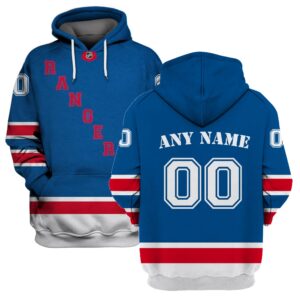 Personalized New York Rangers Nhl Custom Name And Number 3D Full Printing Hoodie
