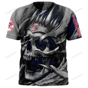 Personalized New York Yankees Custom Skull Jersey Hoodie