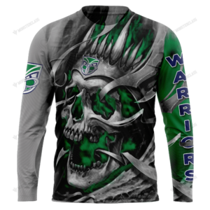Personalized New Zealand Warriors Custom Skull Jersey Hoodie