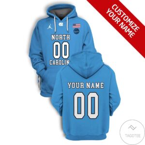 Personalized North Carolina Tar Heels Branded Unisex 3D Hoodie