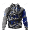 Personalized North Melbourne Kangaroos Custom Skull Jersey Hoodie