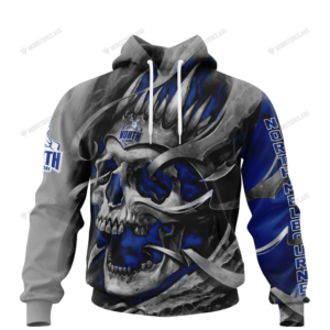 Personalized North Melbourne Kangaroos Custom Skull Jersey Hoodie