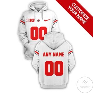 Personalized Ohio State Buckeyes Branded Unisex 3D Hoodie