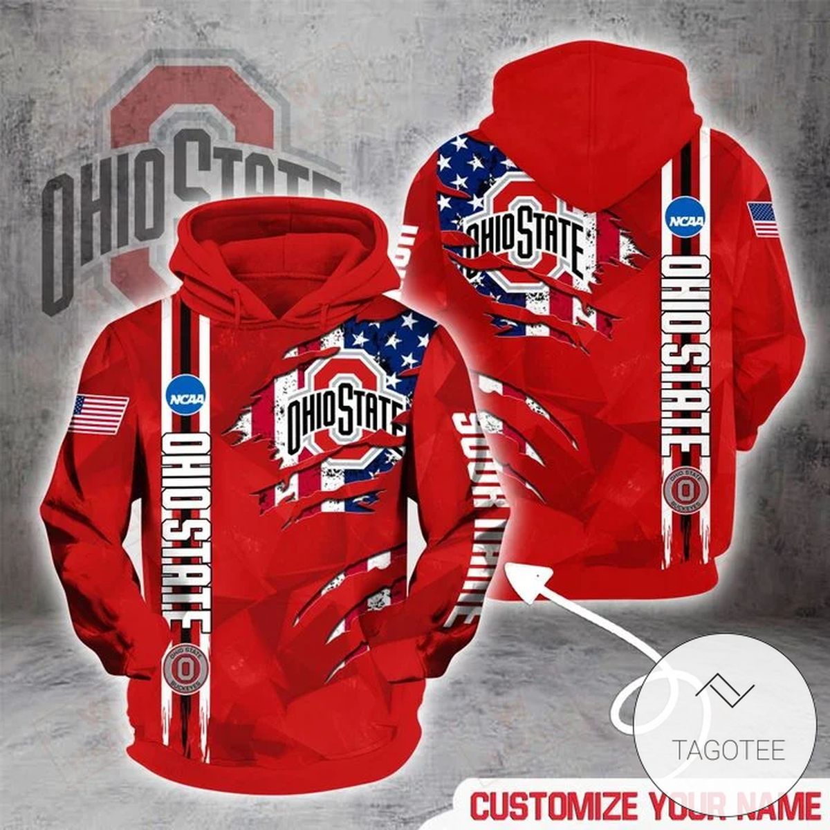 Personalized Ohio State Buckeyes College Hoodie Personalized Ohio State Buckeyes College Hoodie
