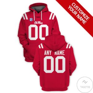 Personalized Ole Miss Rebels Football Hoodie