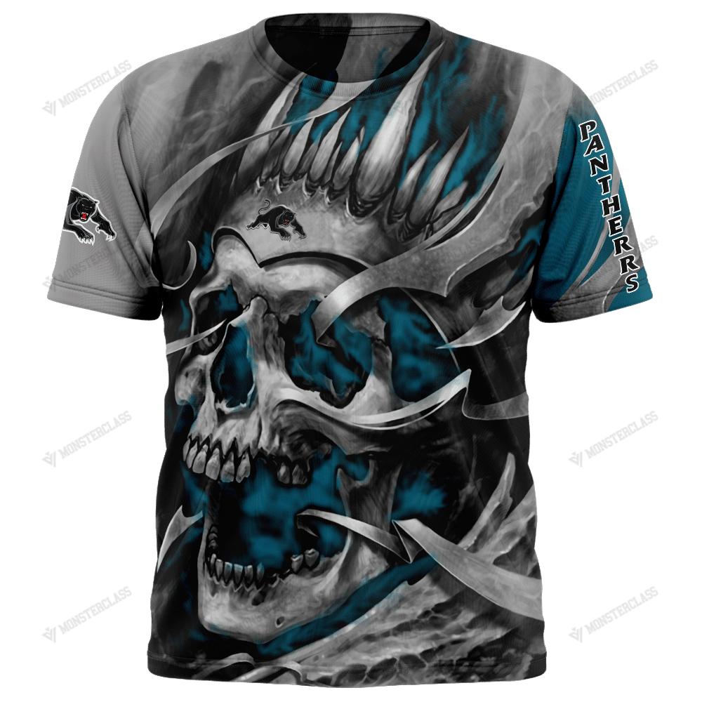 Personalized Penrith Panthers Custom Skull Jersey Hoodie Personalized Penrith Panthers Custom Skull Jersey Hoodie