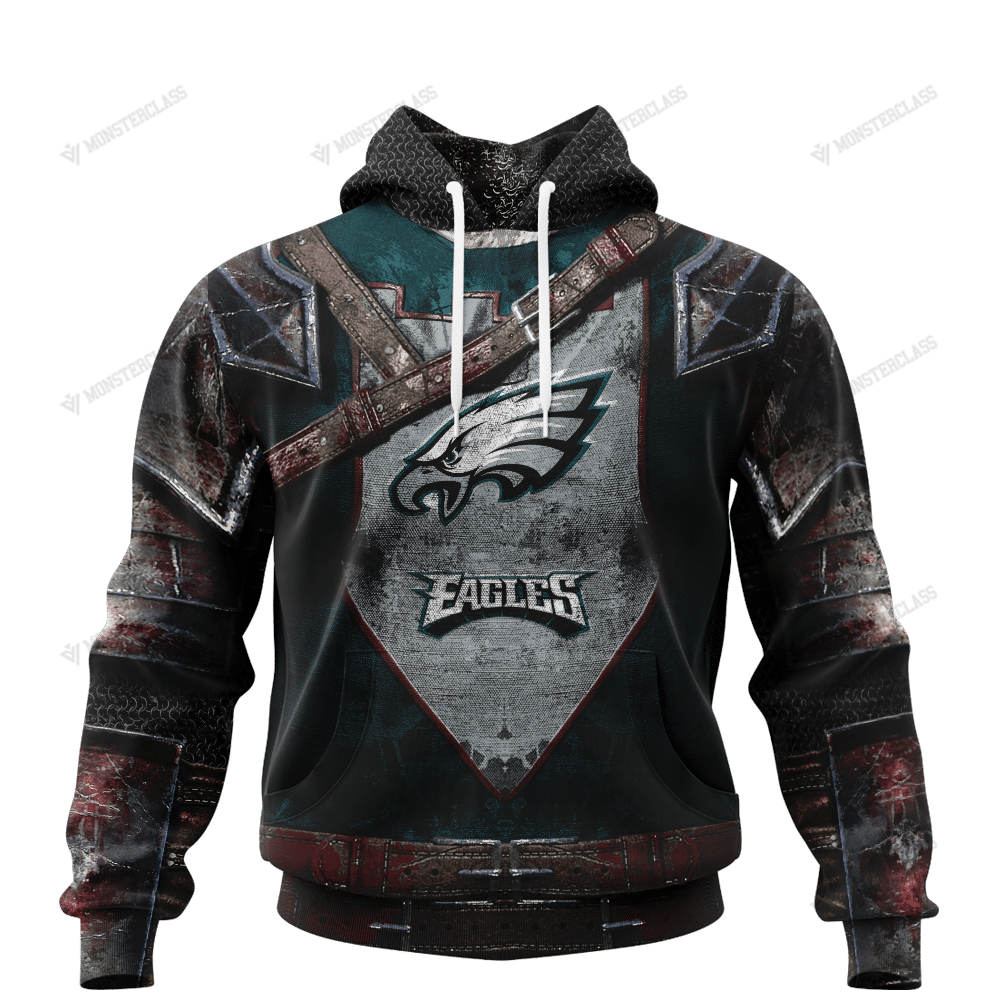 Personalized Philadelphia Eagles Warrior Custom 3D Shirt Personalized Philadelphia Eagles Warrior Custom 3D Shirt