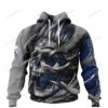 Personalized Puebla Custom Skull Jersey Hoodie