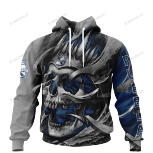 Personalized Puebla Custom Skull Jersey Hoodie