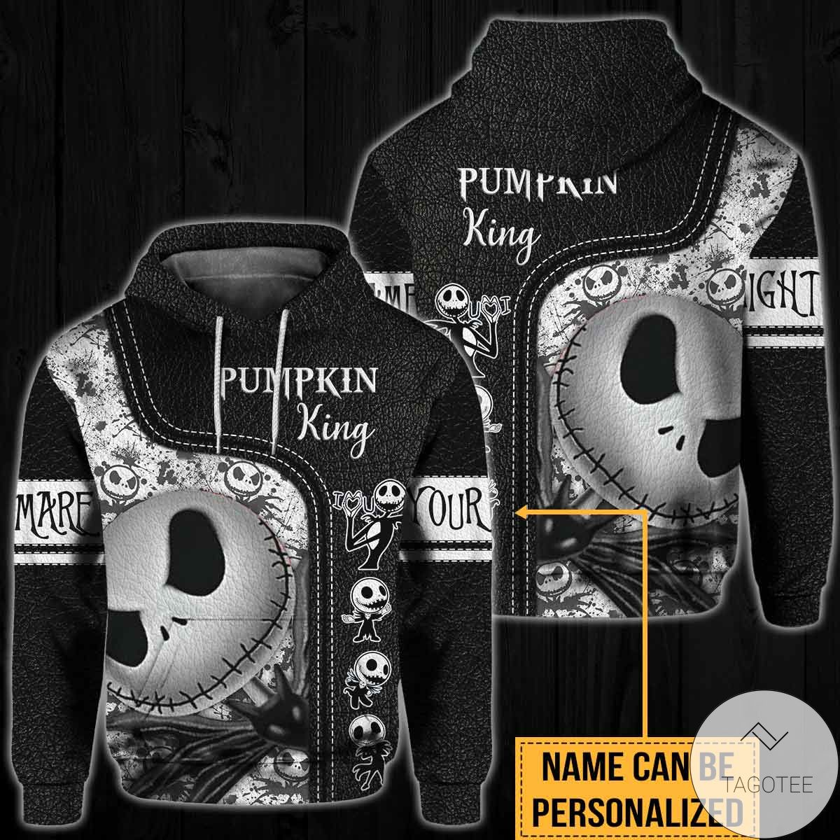 Personalized Pumpkin King Nightmare Skeleton Hoodie Personalized Pumpkin King Nightmare Skeleton Hoodie