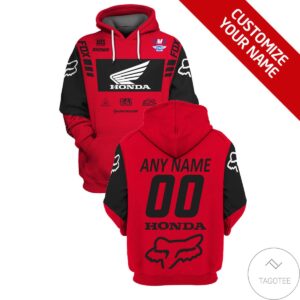Personalized Racing Car Honda Branded Unisex 3D Hoodie