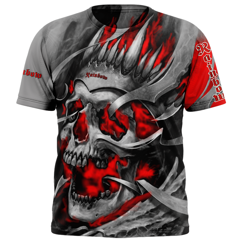 Personalized Rainbow Band Skull Custom 3D Shirt Personalized Rainbow Band Skull Custom 3D Shirt