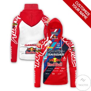 Personalized Red Bull Gas Gas Kawasaki Gaiter Mask Hoodie