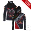 Personalized Red Bull Gasgas Branded Black Mask Hoodie