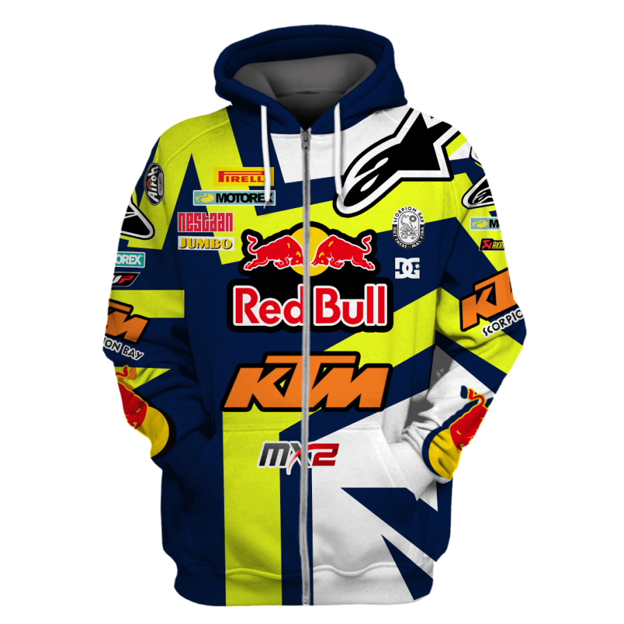 Personalized Red Bull Ktm 3D Shirt Personalized Red Bull Ktm 3D Shirt