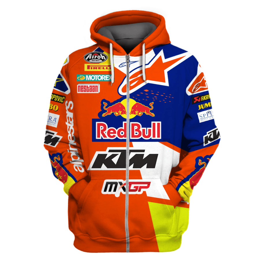 Personalized Red Bull Ktm Racing 3D Shirt Personalized Red Bull Ktm Racing 3D Shirt