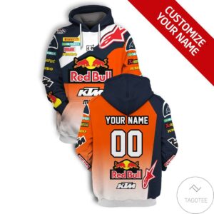 Personalized Red Bull Ktm Racing Branded Unisex 3D Hoodie