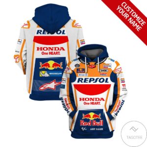 Personalized Repsol Gp21 Branded Unisex 3D Hoodie