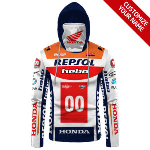 Personalized Repsol Honda Custom 3D Hoodie Mask