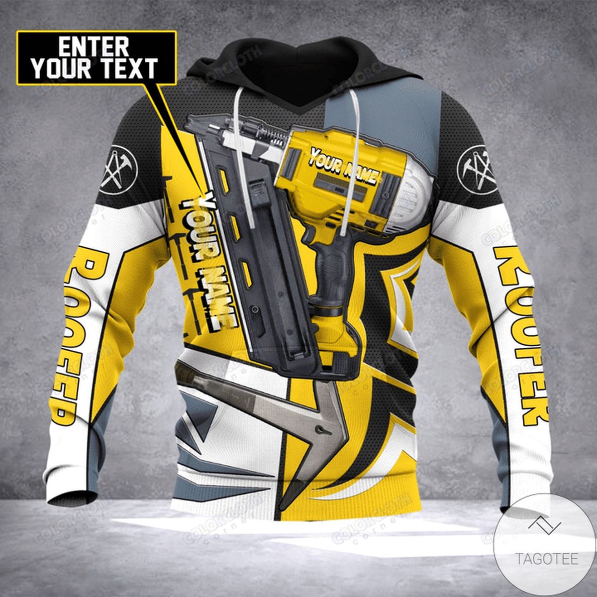 Personalized Roofer Hand Tool 3D Hoodie Personalized Roofer Hand Tool 3D Hoodie