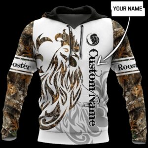 Personalized Rooster 3D Custom Name Hoodie And Shirts