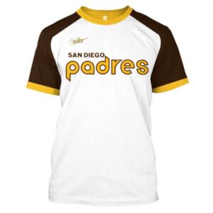 Personalized San Diego Padre Nike Custom 3D Shirt