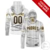 Personalized San Diego Padres Vertical Stripes Gaiter Mask Hoodie