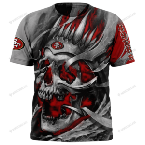 Personalized San Francisco 49Ers Custom Skull Jersey Hoodie