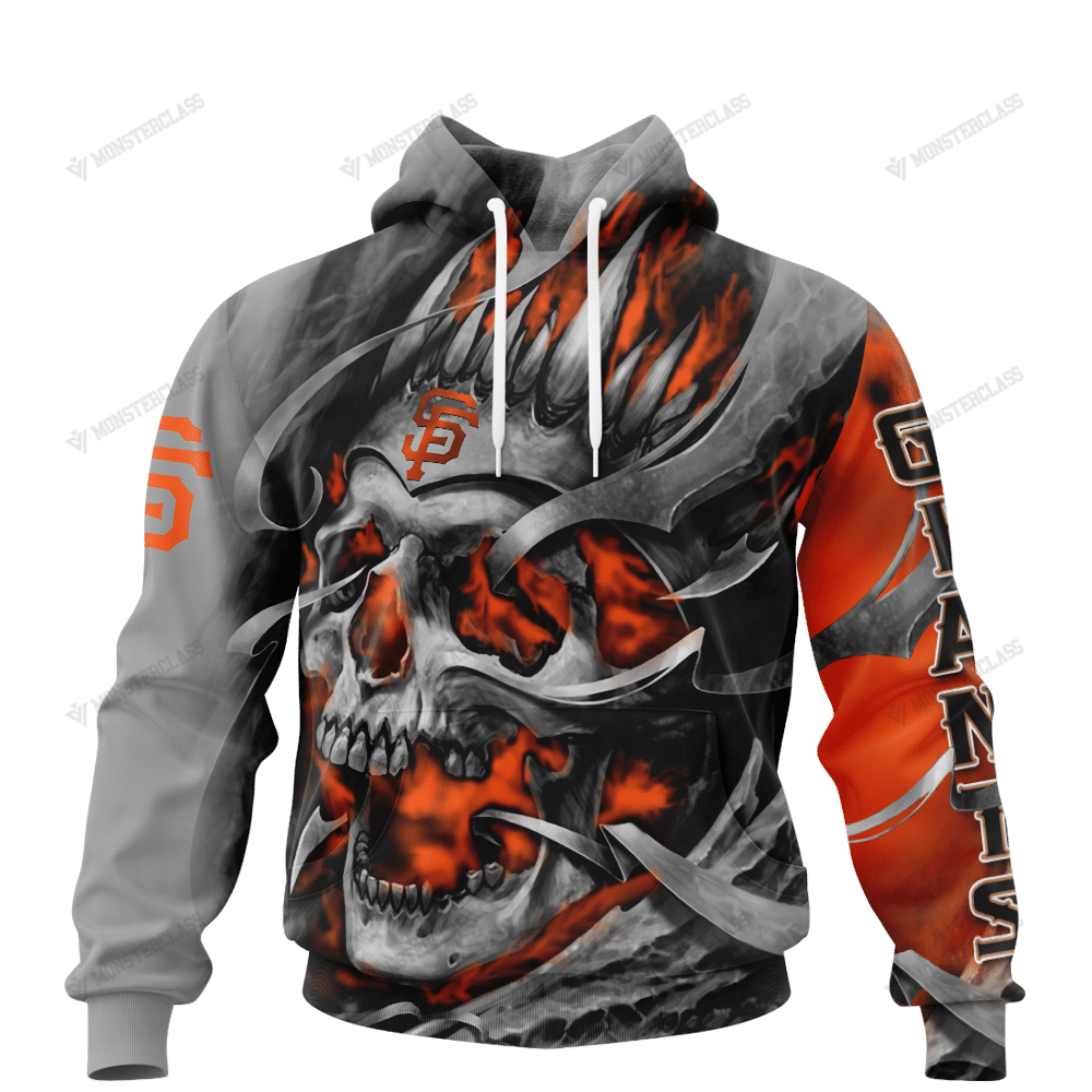 Personalized San Francisco Giants Custom Skull Jersey Hoodie Personalized San Francisco Giants Custom Skull Jersey Hoodie