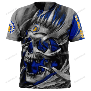 Personalized San Jose State Spartans Skull Custom 3D Shirt