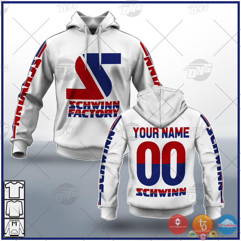 Personalized Schwinn Bmx Racing 1985 White 3D Shirt Personalized Schwinn Bmx Racing 1985 White 3D Shirt
