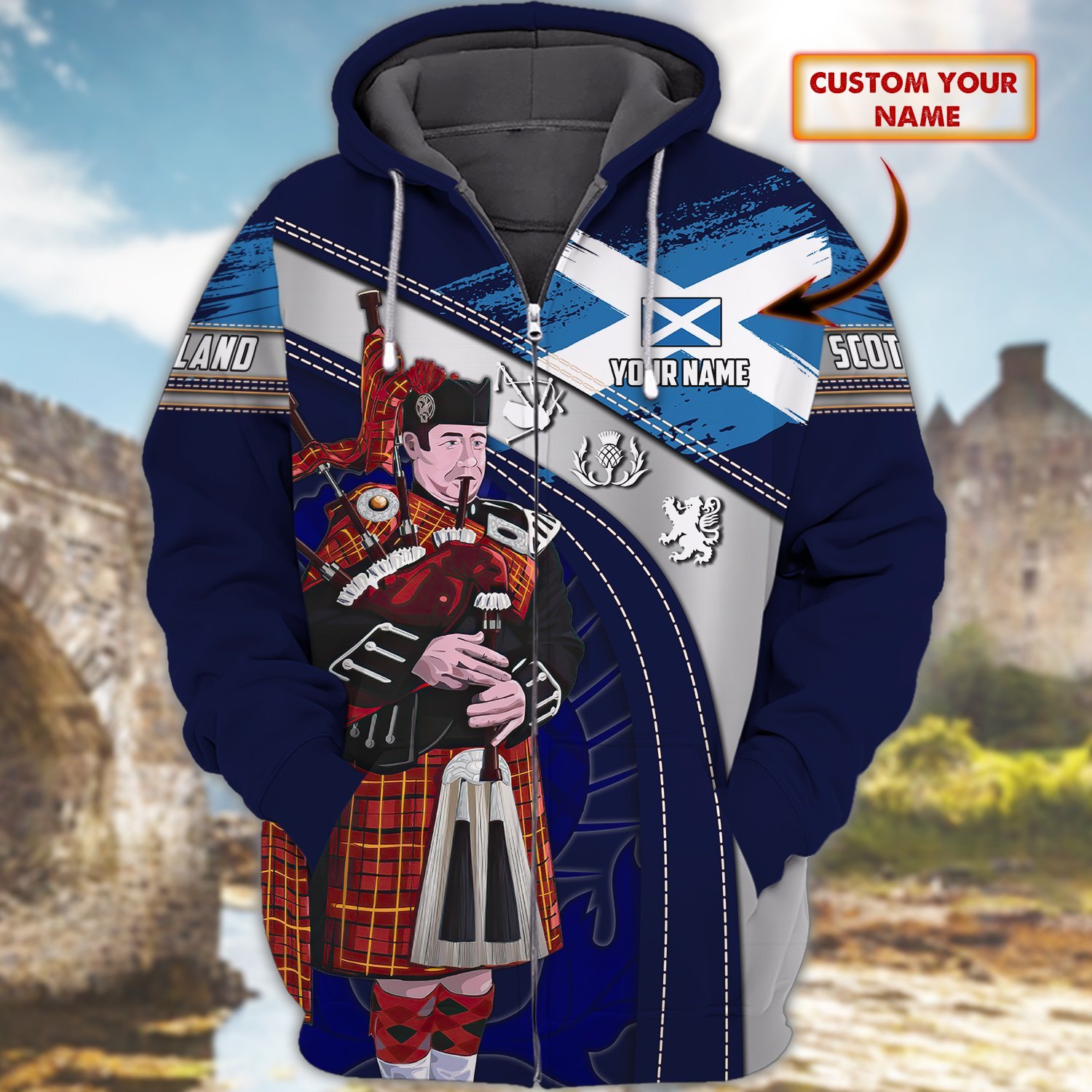 Personalized Scotland Hoodie Personalized Scotland Hoodie