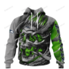Personalized Seattle Seahawks Custom Skull Jersey Hoodie