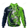 Personalized Seattle Seahawks Japanese Style Skull Custom Jersey 3D Shirt