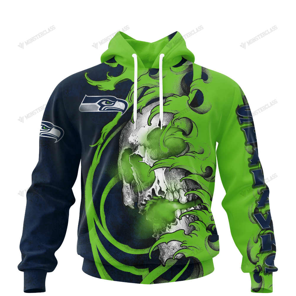 Personalized Seattle Seahawks Japanese Style Skull Custom Jersey 3D Shirt Personalized Seattle Seahawks Japanese Style Skull Custom Jersey 3D Shirt