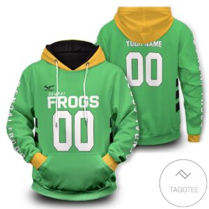 Personalized Sendai Frogs Pullover Hoodie- Tagotee