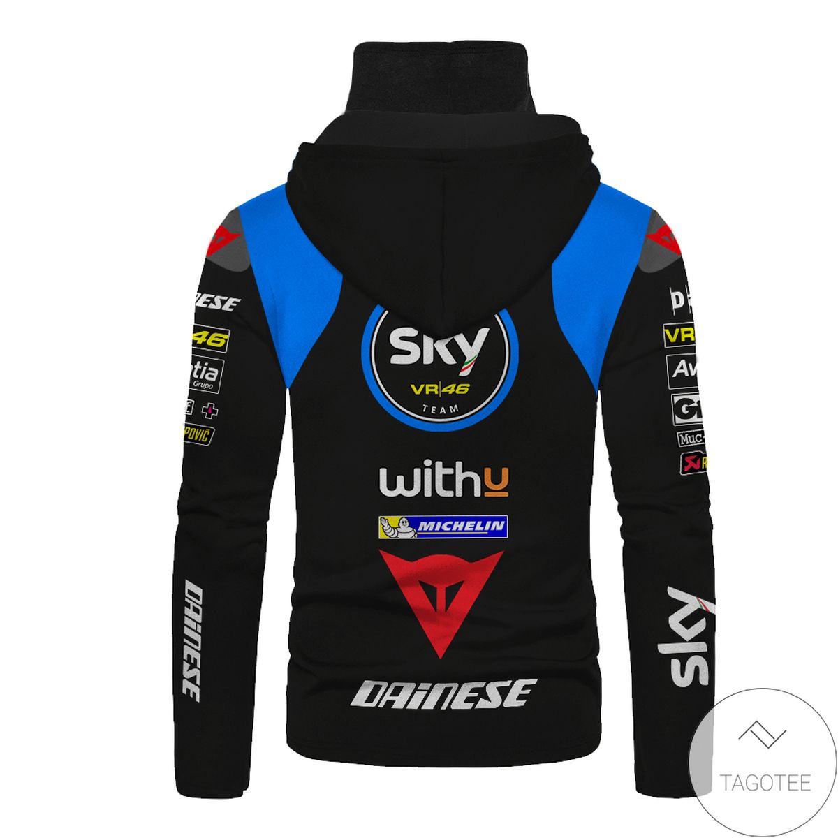 Personalized Sky With Printed Mask Hoodie Personalized Sky With Printed Mask Hoodie