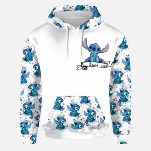 Personalized Stitch Custom 3D Hoodie